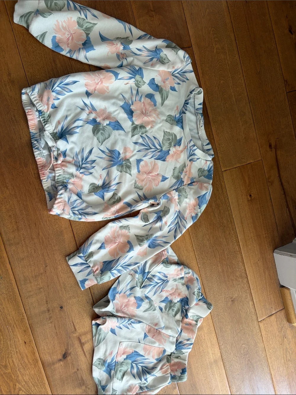Jessica Simpson Kids Floral Set - White, Pink & Blue